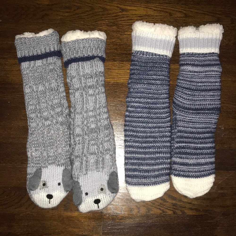 JANE AND BLEECKER fuzzy socks